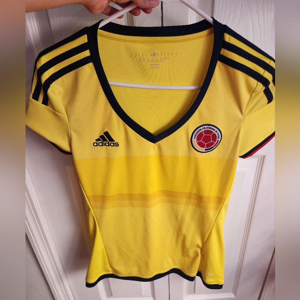 Adidas Colombia National Soccer Jersey Womens Size Small